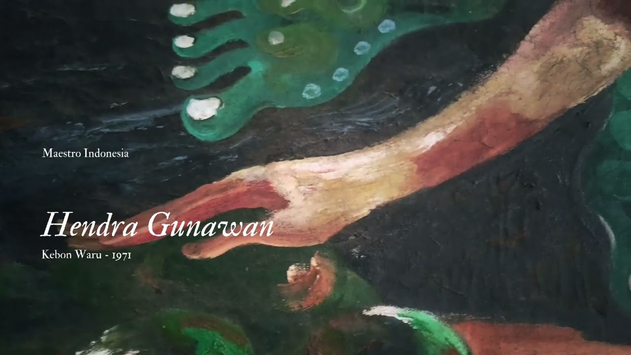 LUKISAN LANGKA!! For Sale Lukisan Hendra Gunawan tahun 1971 Kebon Waru