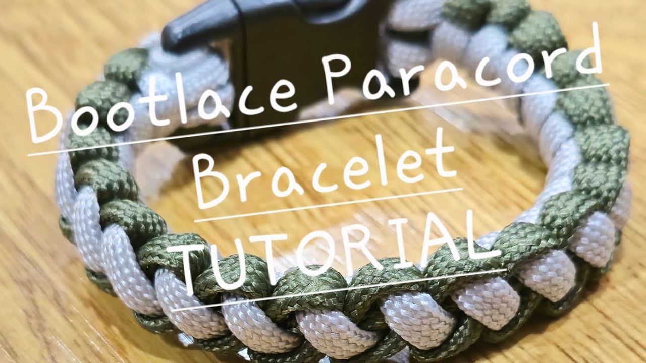 Bootlace Paracord Bracelet TUTORIAL