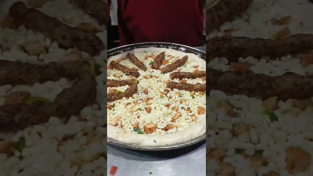 kabab stuff pizza 🍕🍕🍕🍕