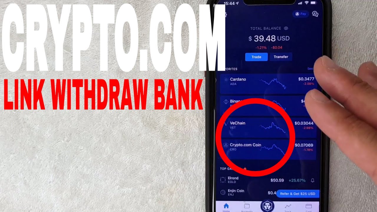 ✅  How To Link Withdraw Bank Account To Crypto.com 🔴