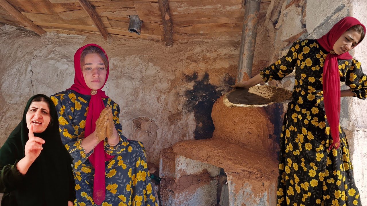 ✨🔥 When a heatingpipebroughthopeback to Zeinab'scold hut🏡💛 The fireplace soothed Zeinab'stiredheart🤍