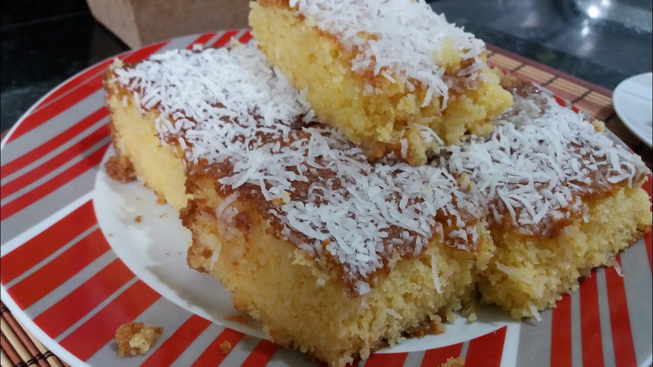 BOLO DE FUBÁ COM COCO MOLHADINHO  !!! RECEITINHAS COM AMOR...