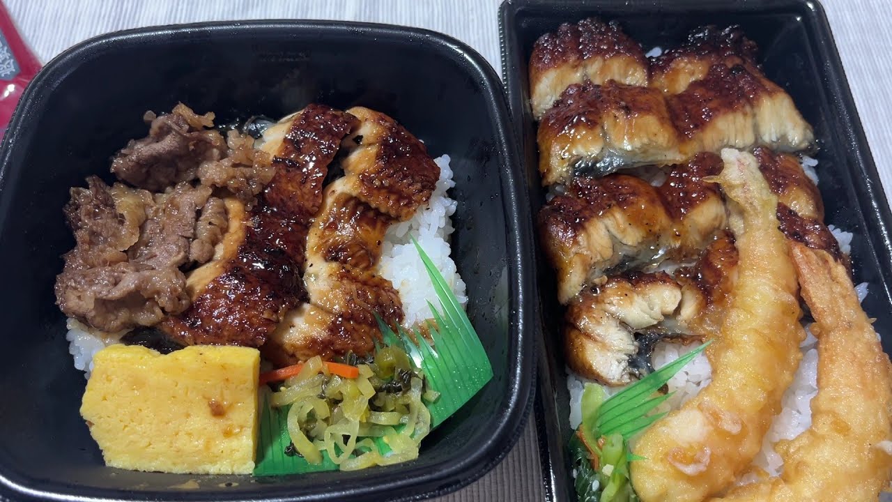 ほっともっと　牛すきうな重＆上・海老天うな重　２４８０円