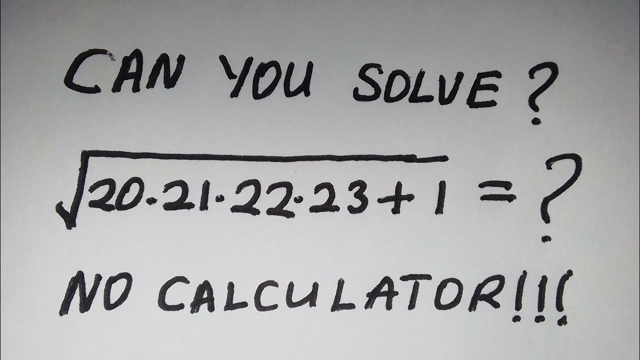 can you solve? | A Tricky Math Algebra Problem | Math Olympiad Question 