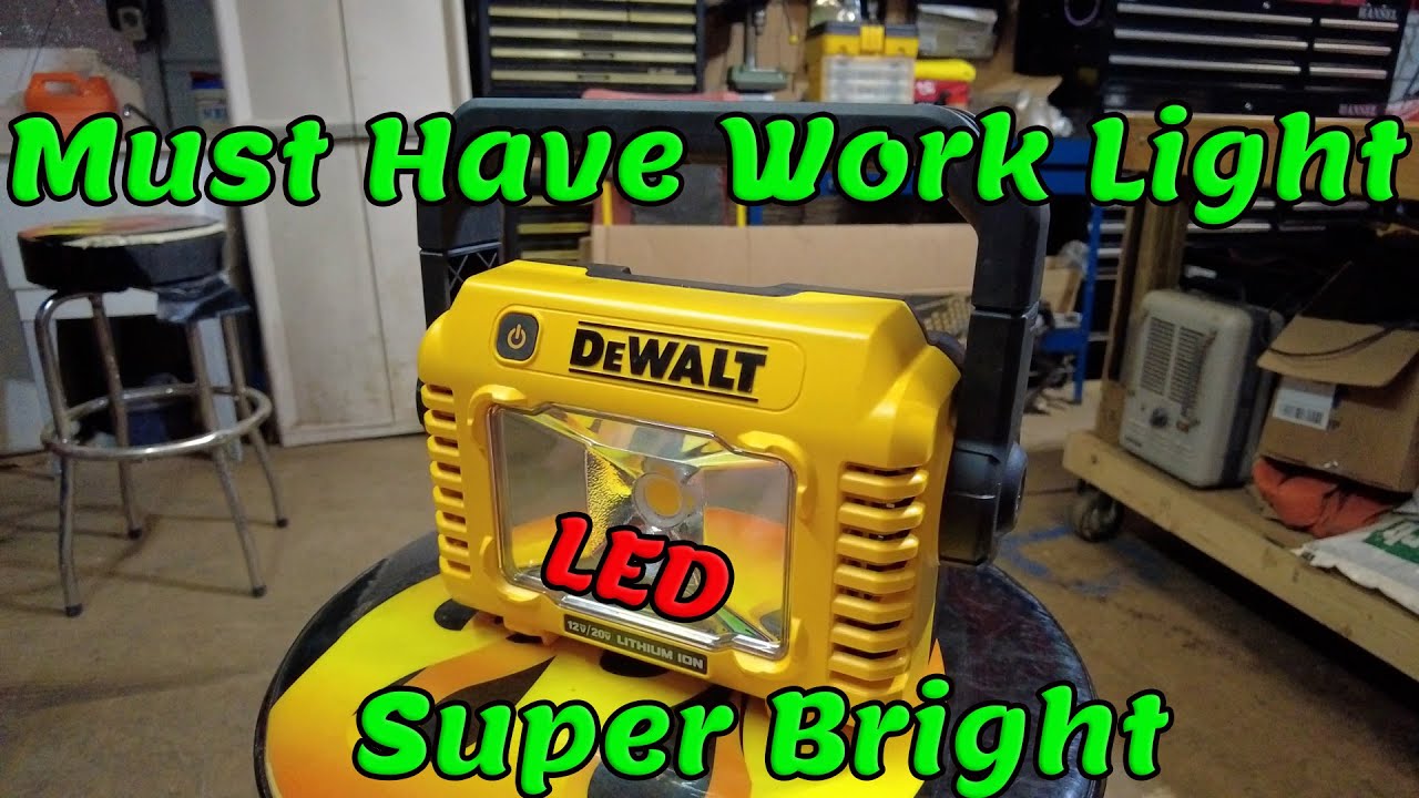 Dewalt DCL077B Compact Work Light Review and Test. Awesome Light.