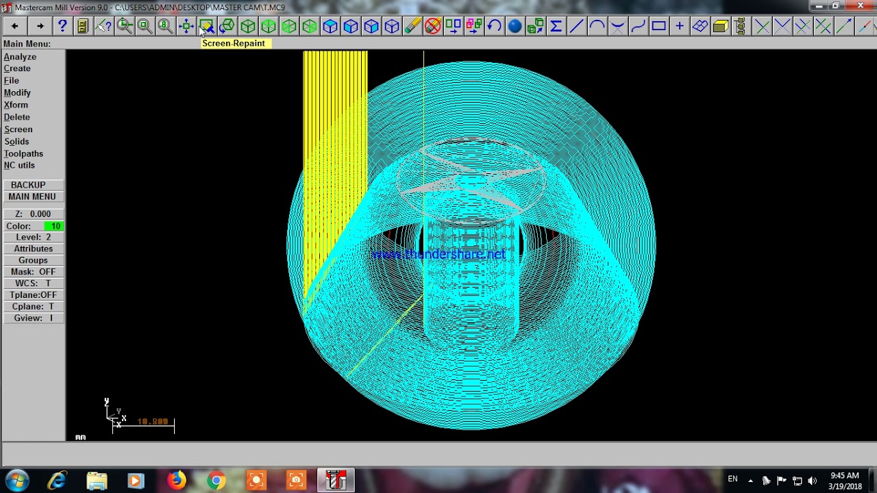 HOW TO MAKE SURFACE CONTOUR IN MASTER CAM V9