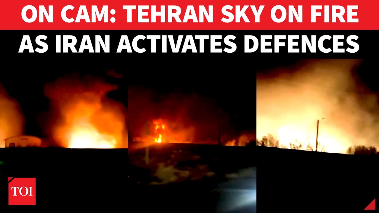 Iranian Air Defences Shoot at U.S. Aircraft Over Tehran As Sky Blazes Amid Renewed Fighting?