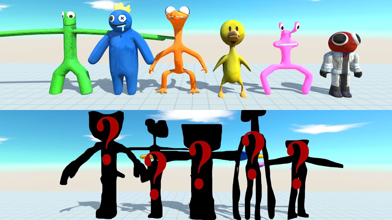 Which Team Will Win? Random Team Fight Rainbow Friends - Animal Revolt Battle Simulator