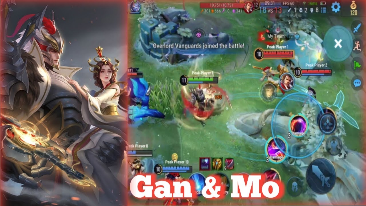 Honor of Kings | Gan & Mo Gameplay | Peak Tournamen