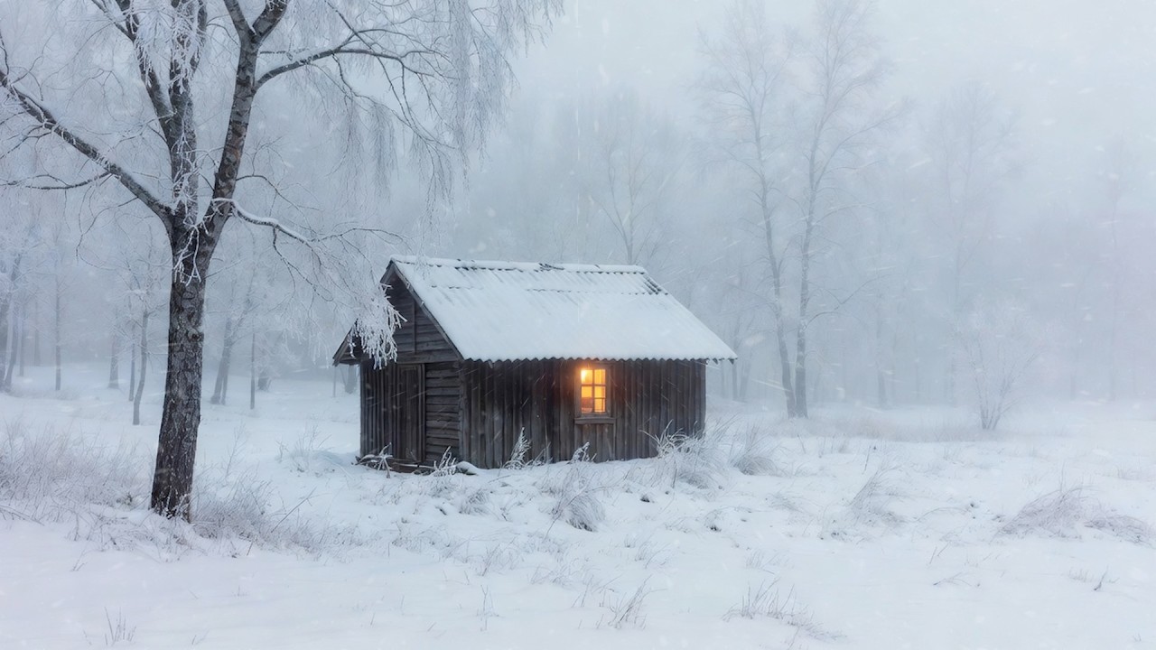 Calm Sleep Sounds ❄️ Soft Wind and Snowstorm for Relaxation, Deep Sleep Stress Relief and Insomnia