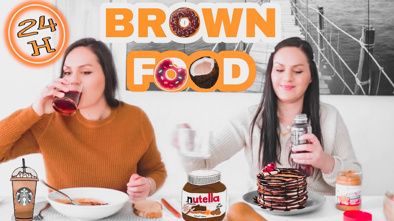 I ONLY ATE BROWN FOOD FOR 24 HOURS CHALLENGE | HA USHQIME KAFE GJITHE DITEN