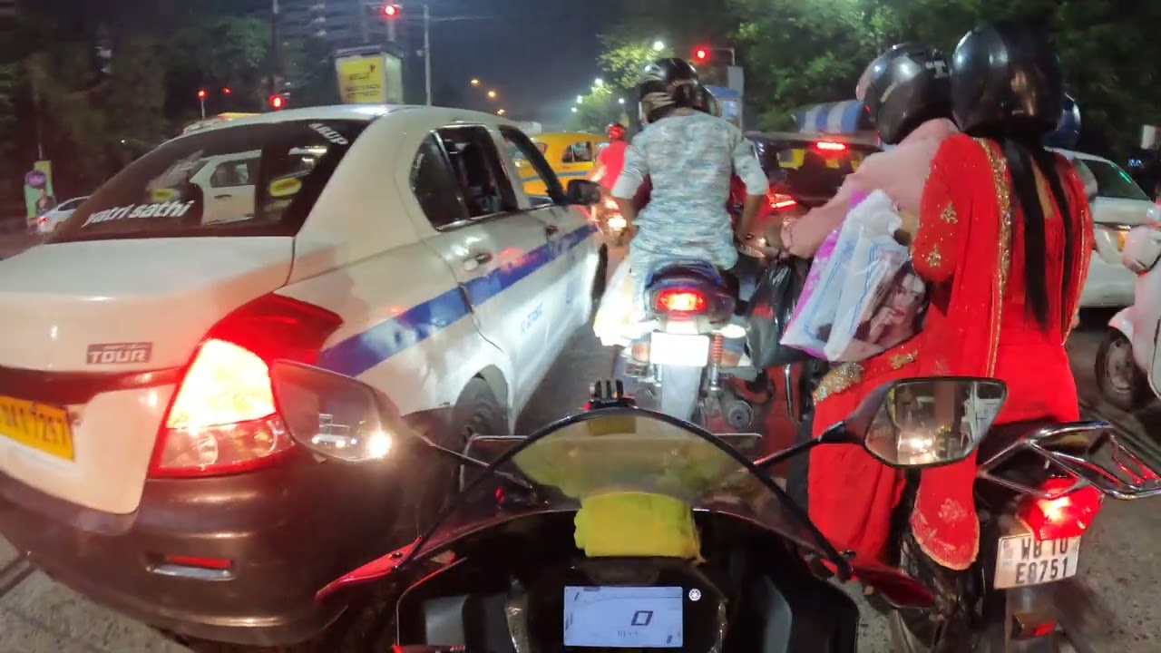Let night ride on kolkata city | night view 