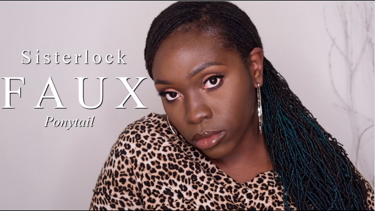 SISTERLOCK: FAUX PONYTAIL ON MY LOCS