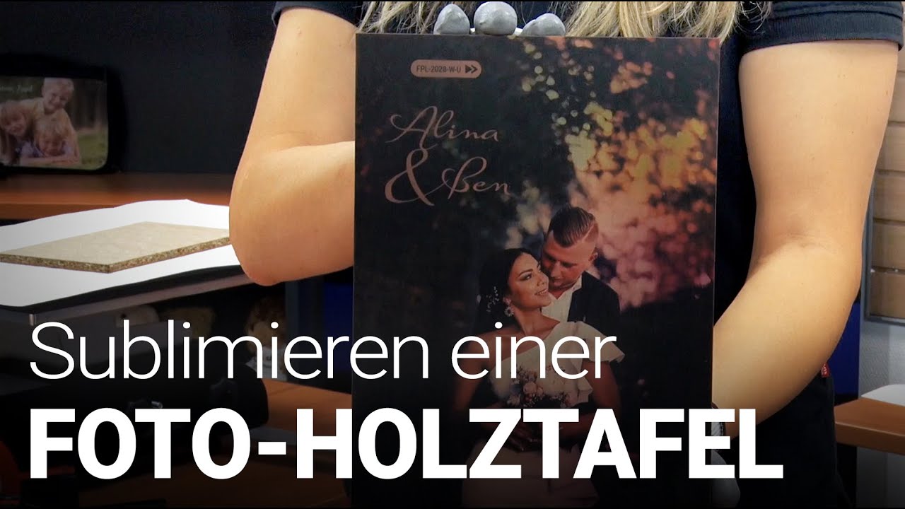 Sublimation einer Birkenholztafel