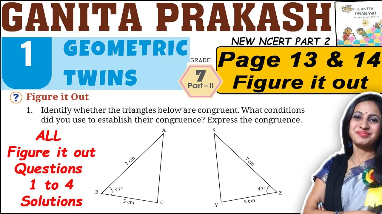Class 7 Maths Ganita Prakash Part 2 Solutions | Chapter 1 Geometric twins | Page 8 & 9 Figure it out
