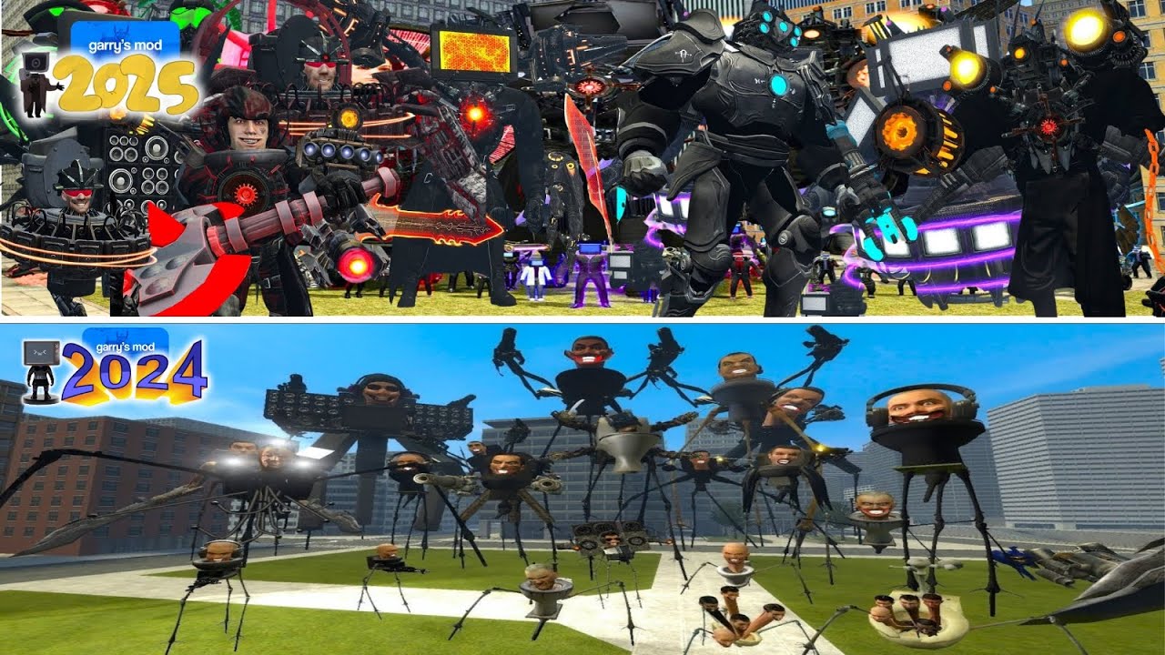 OLDEST 2024 VS NEW 2025 SKIBIDI TOILET GMOD 10 HOUR