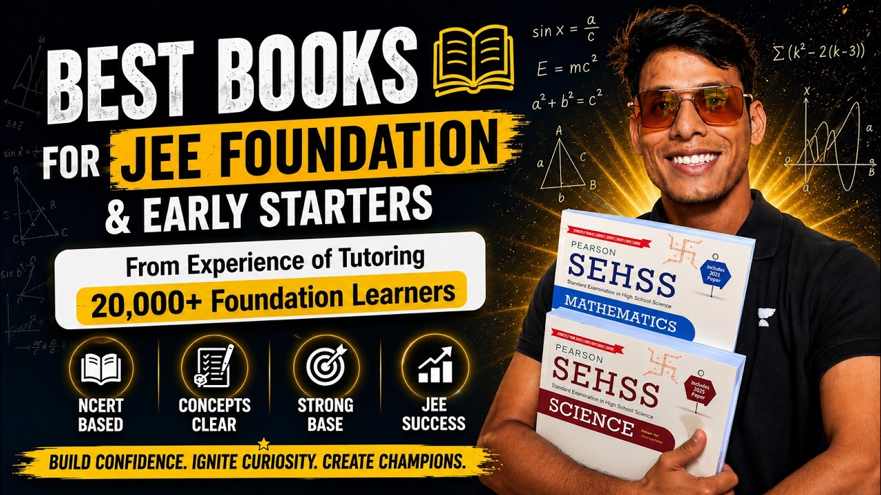 Best Books for JEE Foundation & Early Start | SEHSS 2026 | Prashant Jain #earlystart #jeefoundation