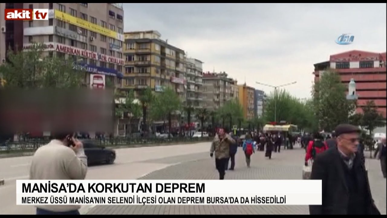 MANİSA'DA KORKUTAN DEPREM