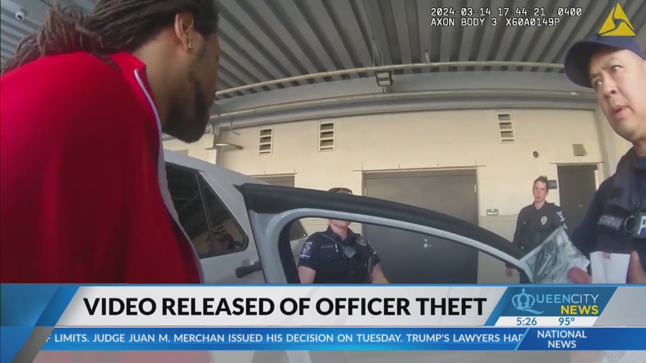 Bodycam video of Charlotte officer accused of stealing suspect’s money released
