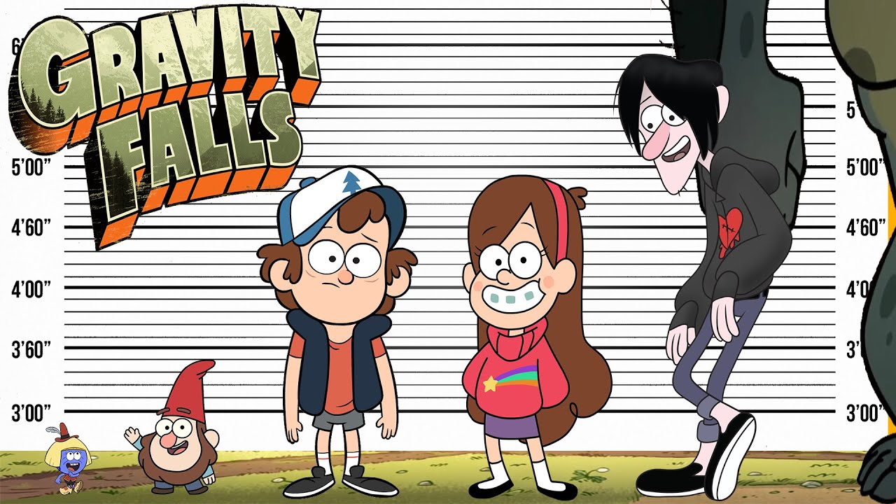 Gravity Falls Size Comparison | Character Heights