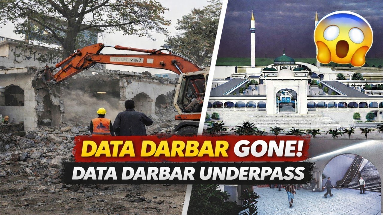 SHOCKING! Data Darbar Wall Demolished 😱 | New Design & Underpass Construction Update | Lahore