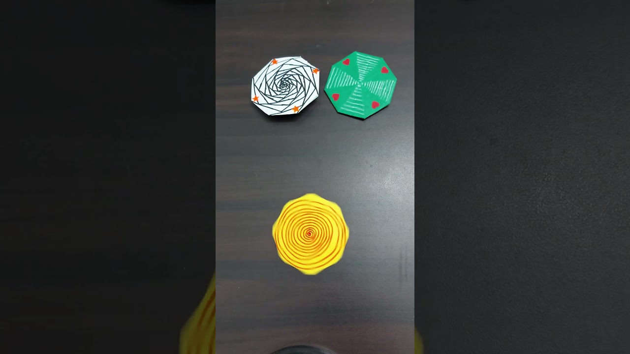 ORIGAMI OCTAGONAL ILLUSION SPINNER/FIDGET SPINNER/PAPER TOY #subscribe #origami #diy