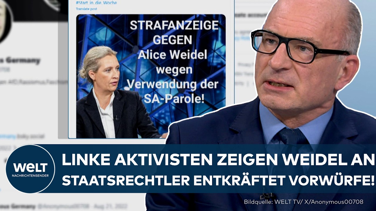 AFD: Linke Aktivisten zeigen Weidel wegen SA-Parole an! Staatsrechtler entkr&auml;ftet Vorw&uuml;rfe!