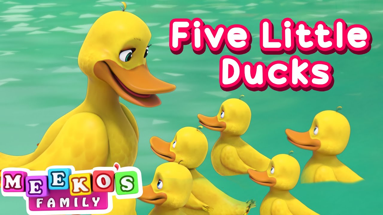 Animal Songs for Kids | Five Little Ducks | Meeko's Family😻😇