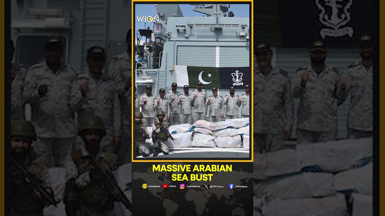 Massive Arabian Sea Bust: Pakistan Navy Seizes $1bn Drugs In Sea Raid | WION Shorts