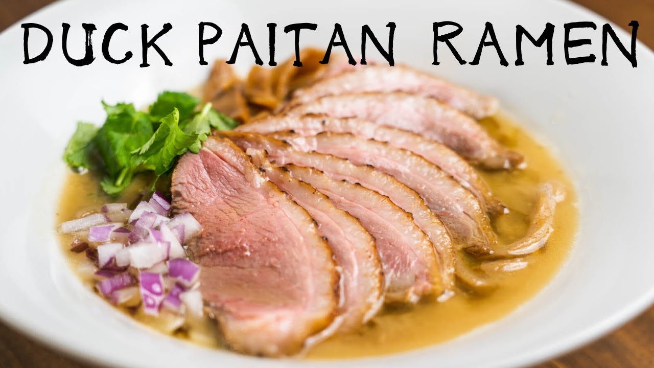 How to make Duck Paitan Ramen （Duck rich soup recipe)