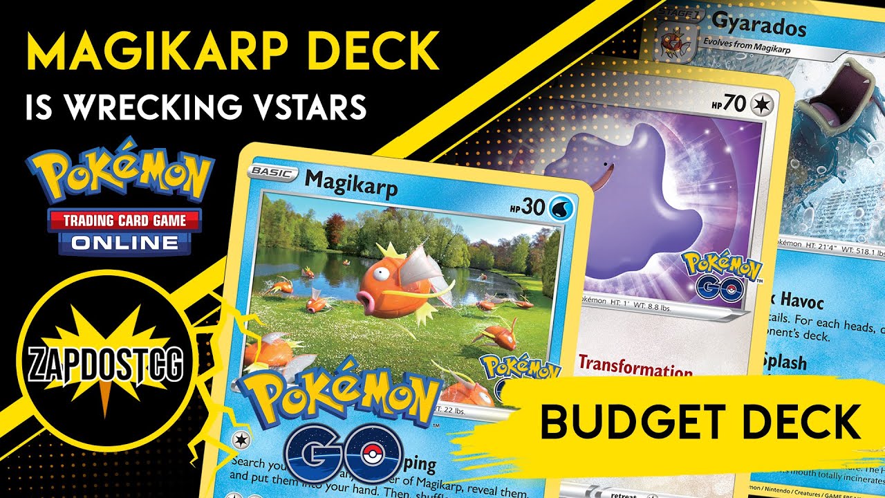 CRAZY Budget Magikarp Deck From Pokemon GO OHKOs VSTARS! (Pokemon TCG)