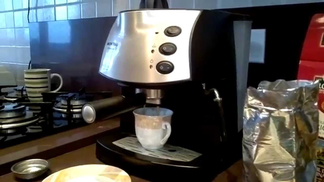 Cafeteira expresso Mondial Premiun   Fazendo café expresso