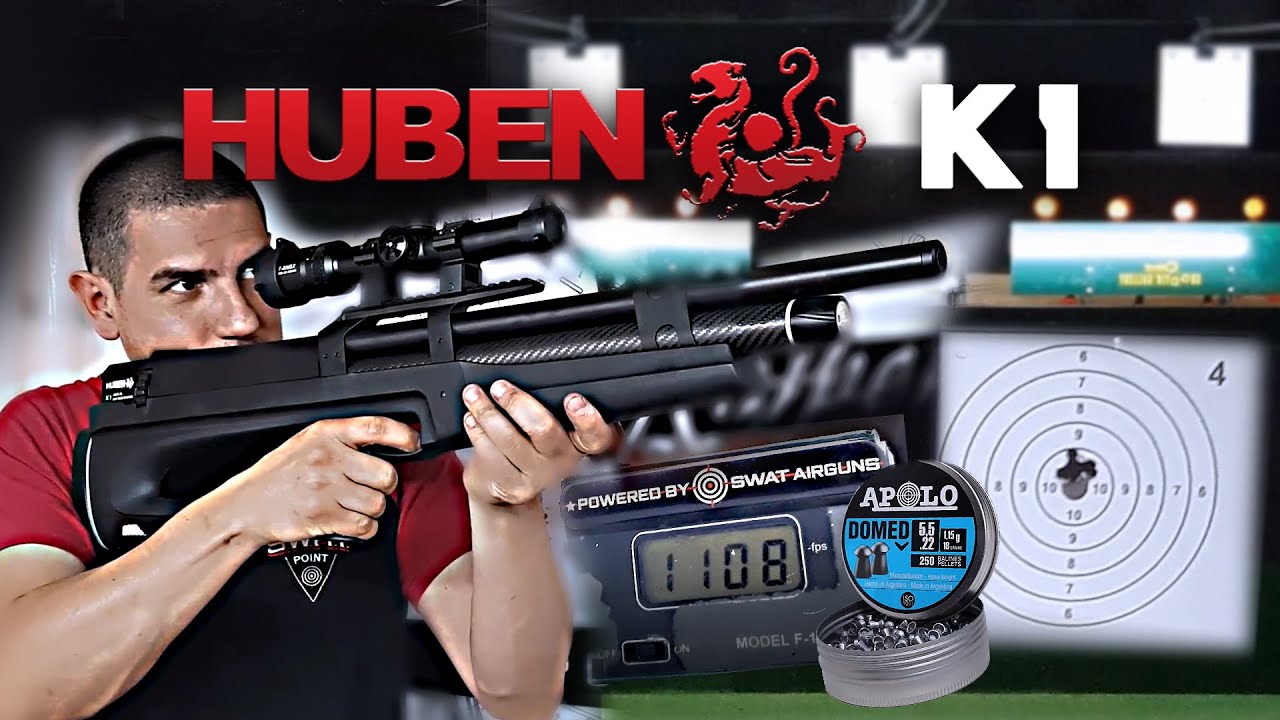 Rifle HUBEN k1 - Última generación - en 5,5 y 6,35 - El rifle que cambio el mundo PCP ! - EN ESPAÑOL