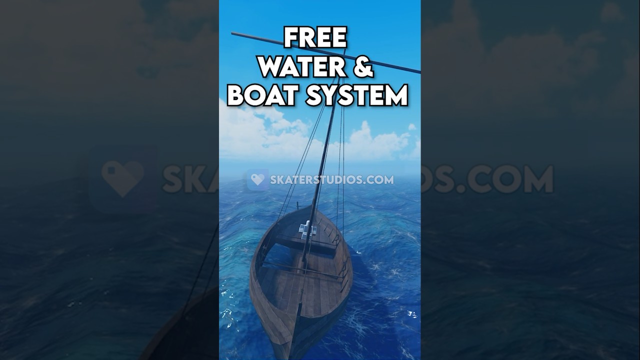 [FREE] Water & Boat System #robloxstudio #roblox