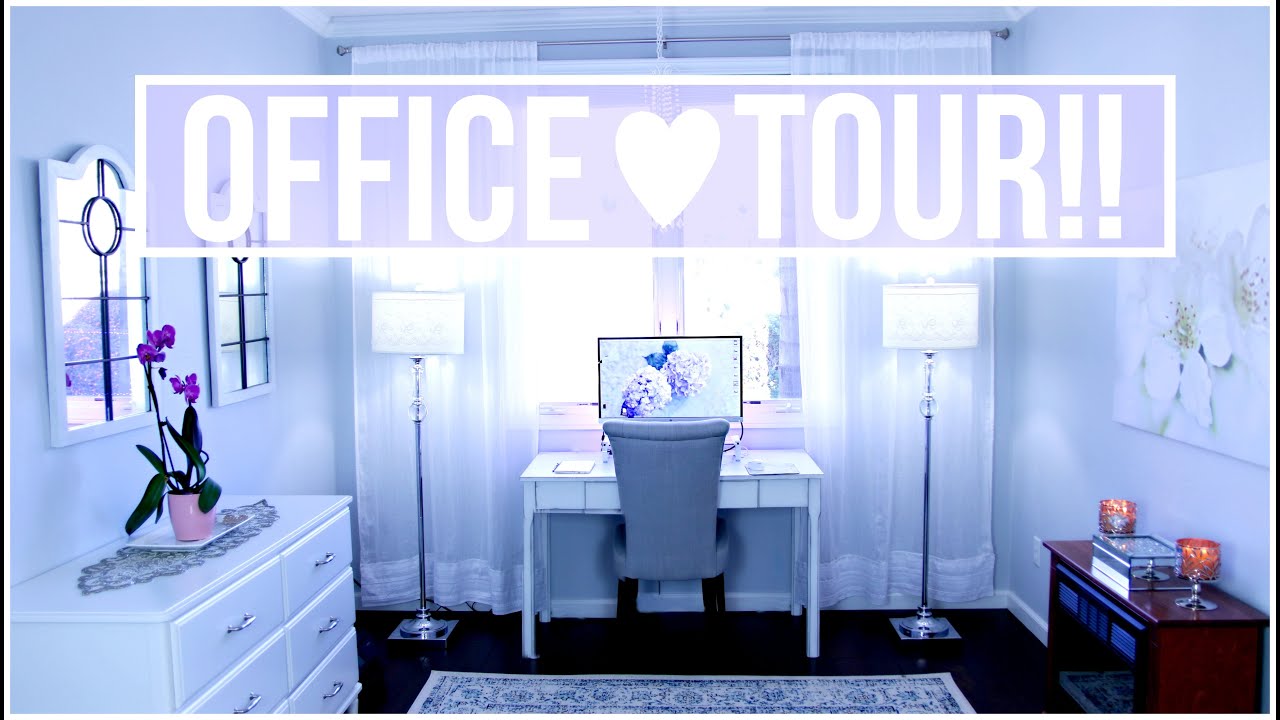 New Office Tour + DIY Room Decor!