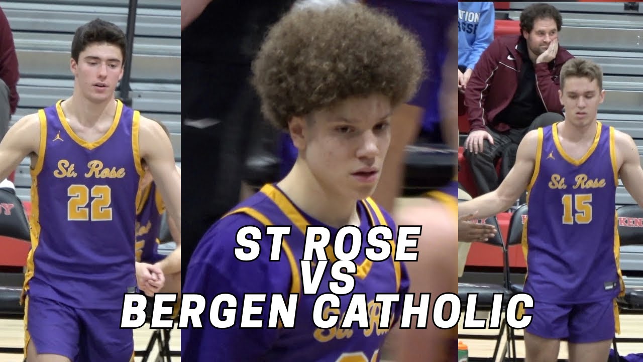 Are They They Best Team in NJ⁉️ St Rose vs Bergen Catholic! Jayden Hodge, Gio Panini, Bryan Ebeling