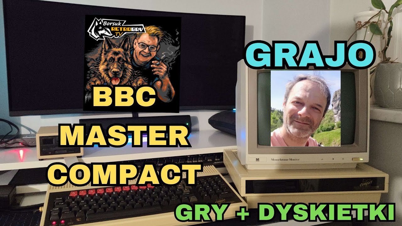 Borsuk Retro Gry TV: GRAJO PRZEDSTAWIA: BBC MASTER COMPACT (Przegląd Gier + Dyskietki z Epoki)