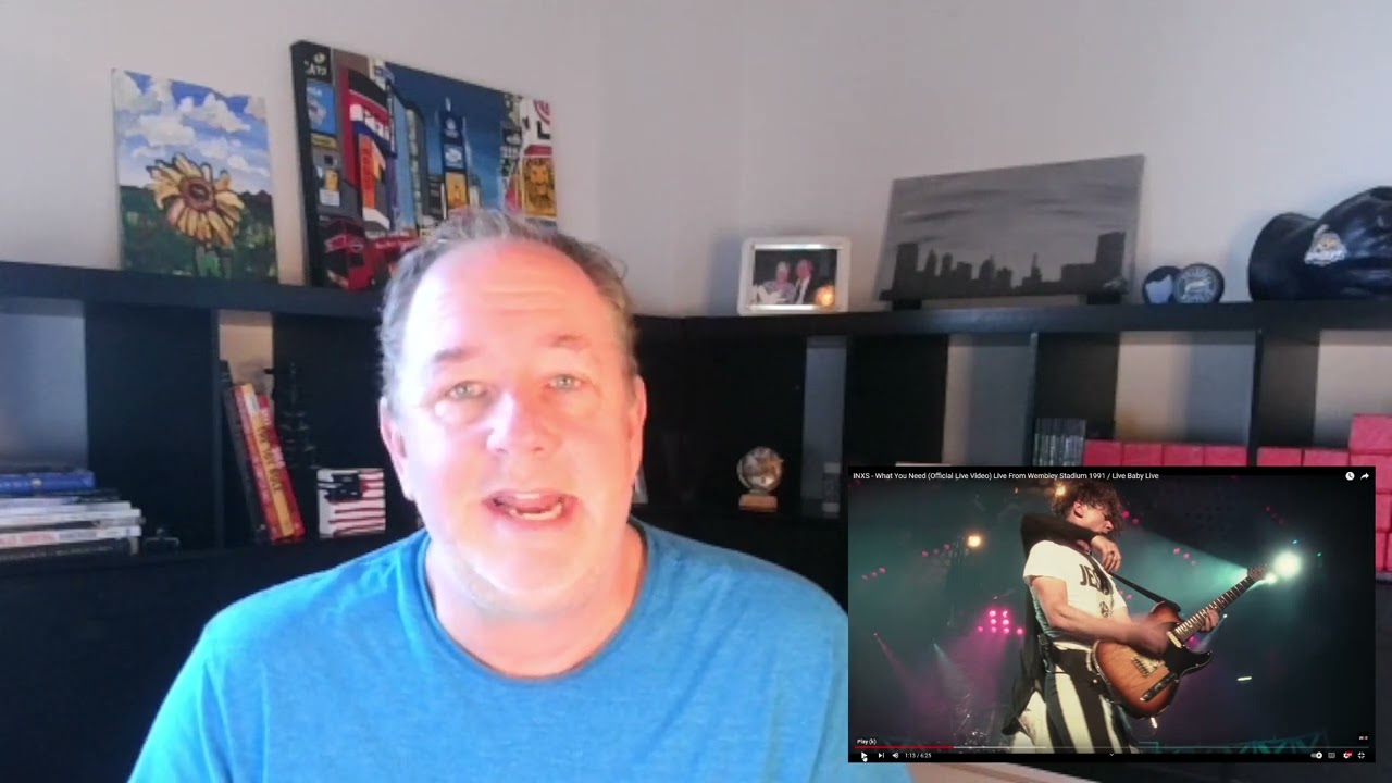REACTION - 1991 INXS - What You Need (Live Wembley Stadium)