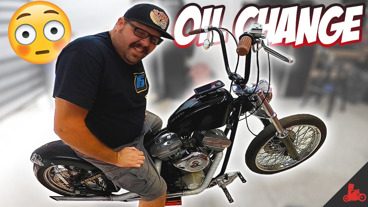 NASTIEST OIL I've EVER seen in my life! (FIRST Chopper Oil Change / Sucker Punch Sally)