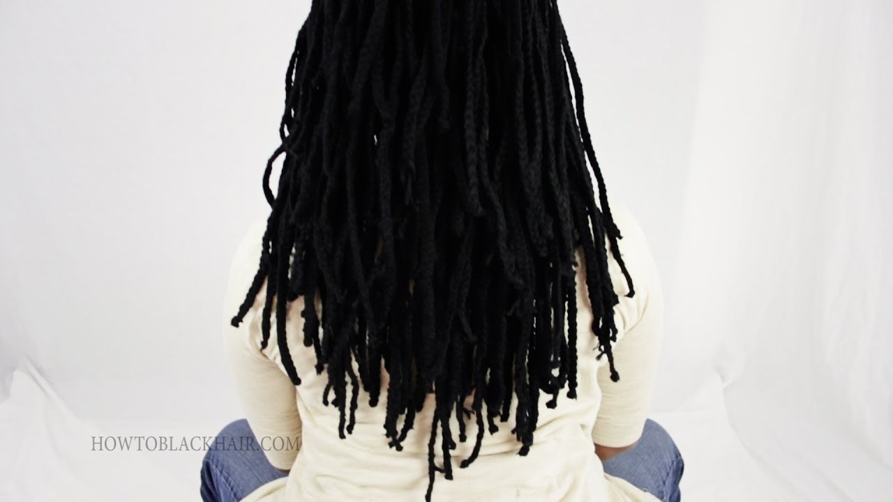 3 Hairstyles For Yarn Braids/ Genie Locs Tutorial Part 6