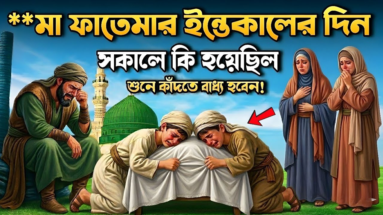 মা ফাতেমার ইন্তেকালের দিন সকালে কী ঘটেছিল? কেন রাতে গোপনে দাফন করা হয়? 😭 | Ma Fatemar Mrittu | Najat