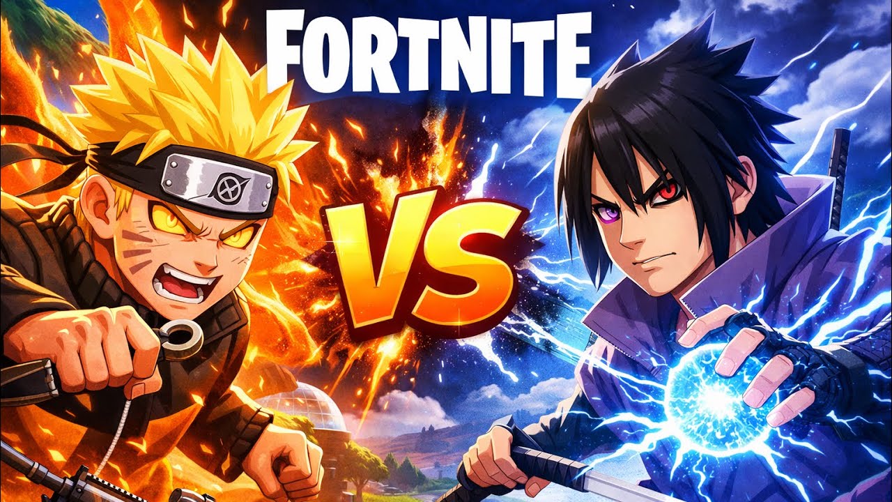 Naruto vs Sasuke Goes Poolside in Fortnite! | EPIC Shinobi Showdown