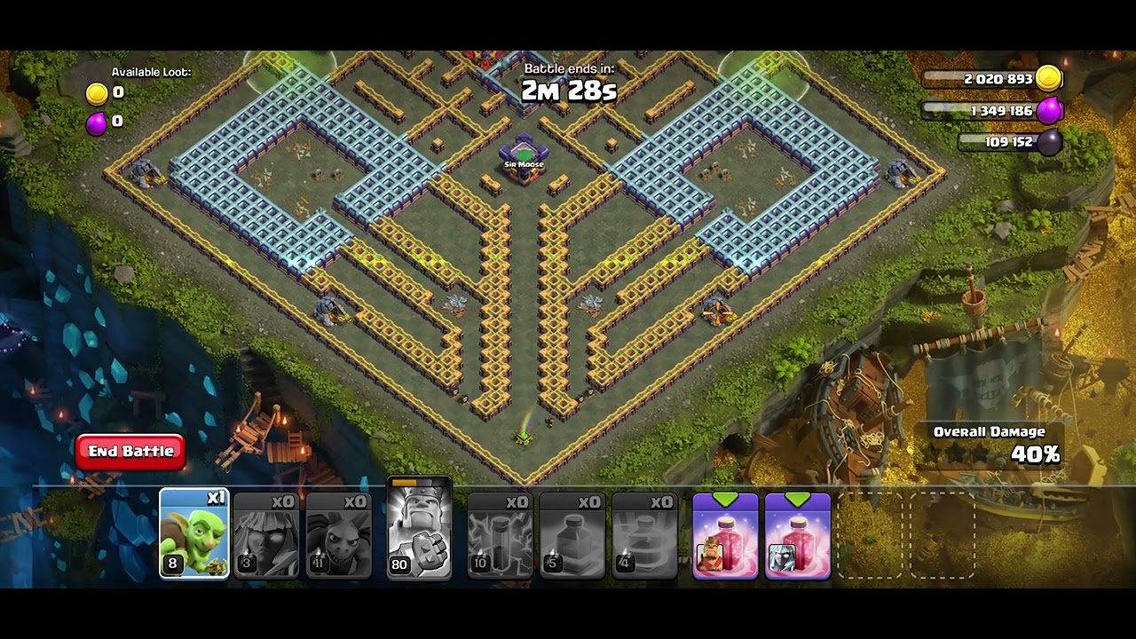 goblin king attack strategies #coc #cocattacks #gaming