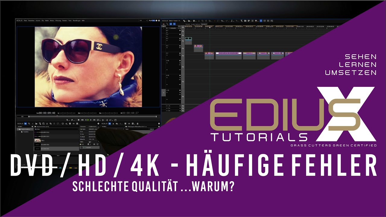 EDIUS - SD / HD / 4K, die häufigsten Fehler.