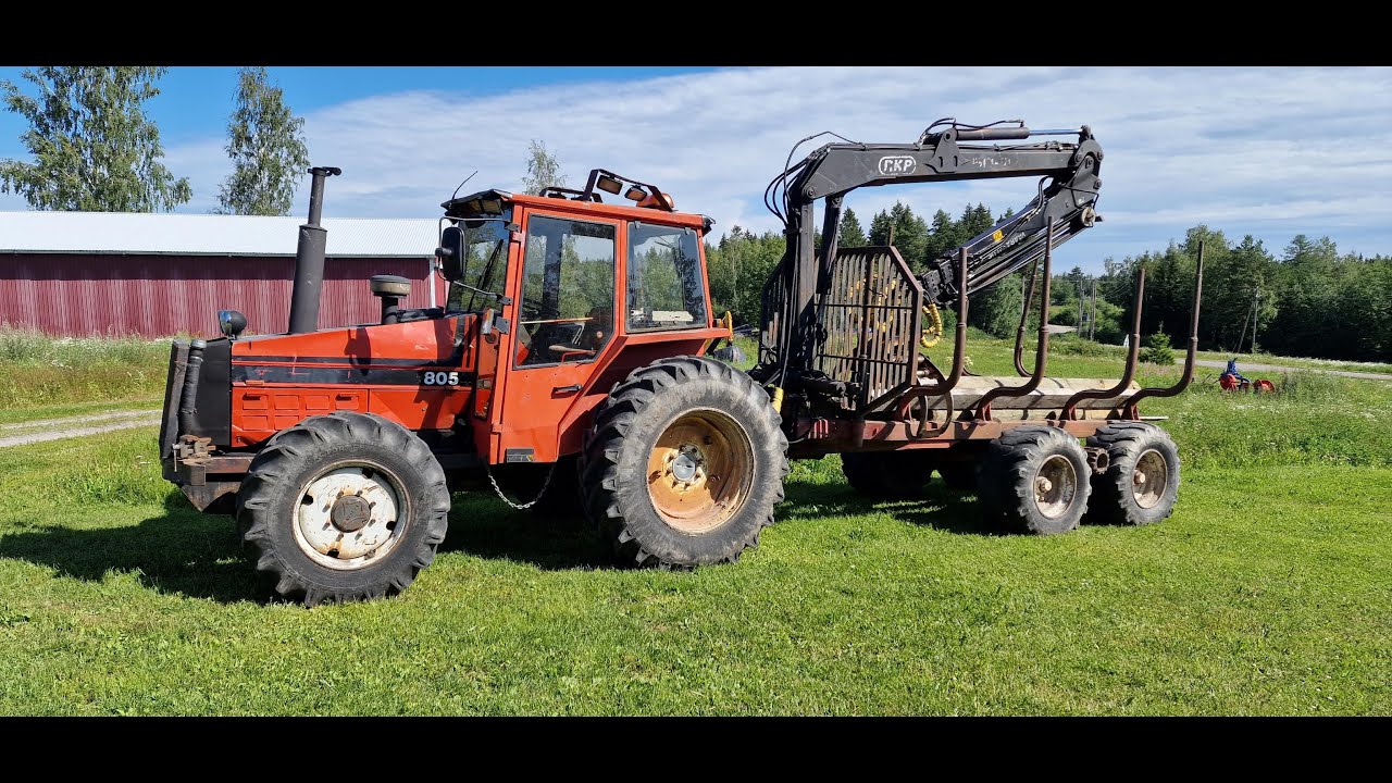 Pientä puuhastelua Valmet 805 + RKP metsäkärrillä ja kuormaimella