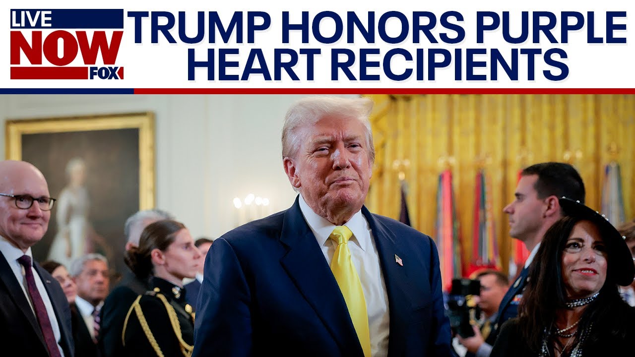President Trump honors 100 purple heart recipients