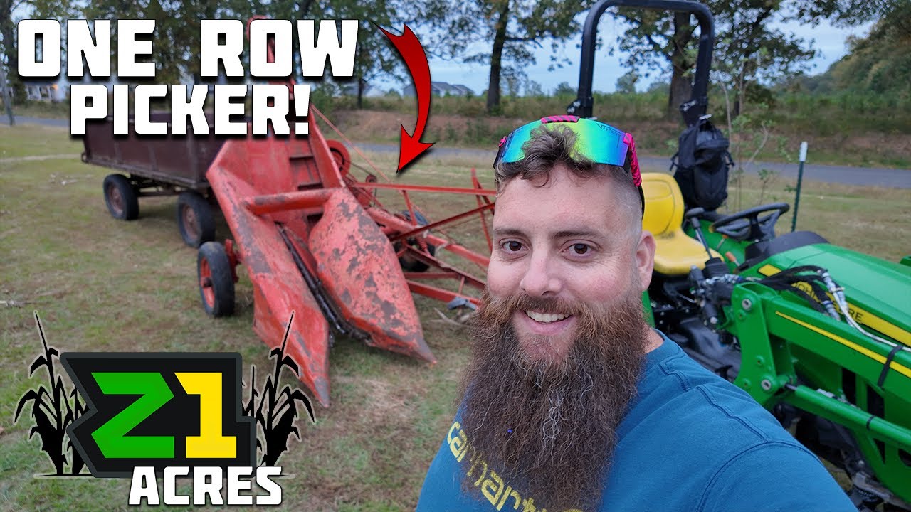 Picking Corn With A Case One Row Corn Picker .... Maybe...