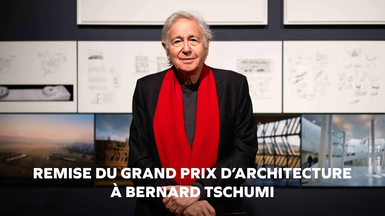 Remise du Grand Prix d'Architecture à Bernard Tschumi
