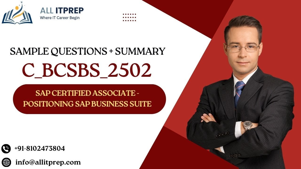 &ldquo;C_BCSBS_2502 Made Easy: SAP Business Suite Exam Q&A + Overview&rdquo;