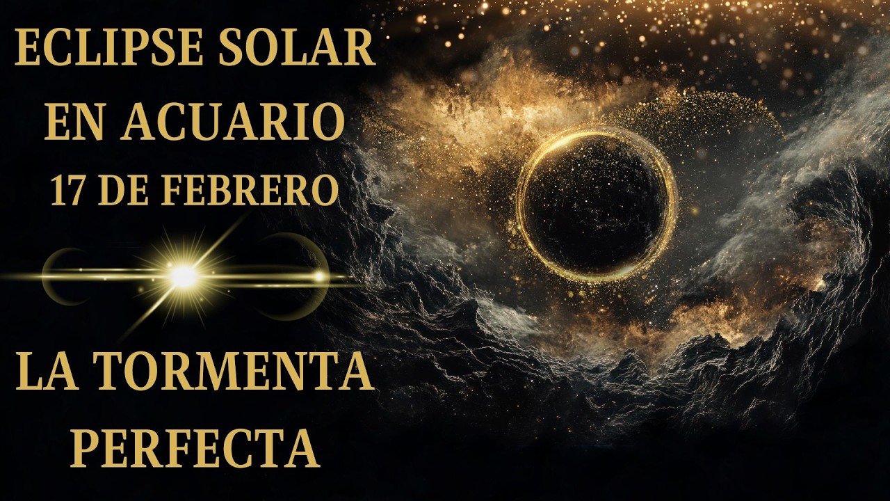 🌚ECLIPSE DE SOL EN ACUARIO♒LA TORMENTA PERFECTA💥